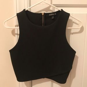 Small Express Crop top (w/ cut out back design)